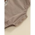 thumbnail image 6 of Country Baby Outfit Boy Girl Western Cow Embroidery Cowboy Romper Bodysuit Summer Short Sleeve One Piece Clothes, 6 of 7