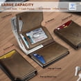 thumbnail image 2 of Tarjeteros de piel Wallet BULLIANT con clip para billetes para hombre, 2 of 7
