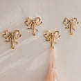 thumbnail image 7 of Shoreew Metal Bow Shape Wall Hooks Decorative Key Bag Hanging Hook Load-bearing Towel Hat Jacket Key Holder for Home Decor, 7 of 7