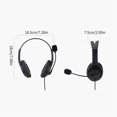 thumbnail image 5 of 2X Auriculares Estéreo para Centro de Llamadas con Micrófono con Cancelación de Ruido para Zoom Skype Office Call Center Home Podcast, 5 of 5