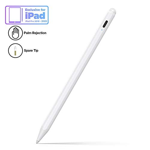 Stylet pour iPad avec rejet de paume, crayon actif compatible avec  (2018-2020) Apple iPad Pro (11/12,9 pouces), iPad 6e/7e génération, iPad  Mini 5e génération, iPad Air 3e génération pour une écriture/dessin précis 