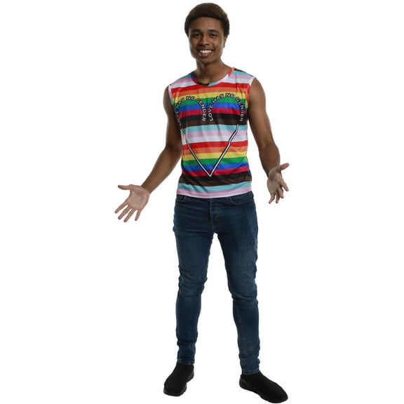 Karnival Costumes Rainbow Heart Pride Men's Costume Vest Medium 38-40