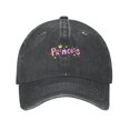 thumbnail image 1 of ZICANCN Princess Letters Casquette de Baseball Réglable Femmes, Chapeaux pour Hommes Adulte Lavé Coton Denim Baseball Caps Mode Noir, 1 of 6