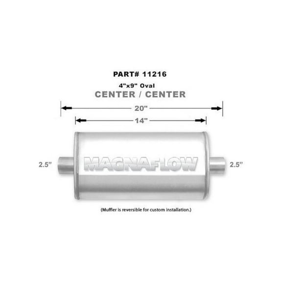 Magnaflow Perf Exhaust Stainless Muffler 2.5in Center In/Out