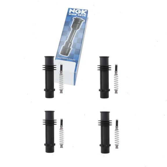 4 pc NGK Ignition Coil Boots compatible with Buick Encore 1.4L L4 2013-2018
