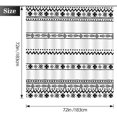 thumbnail image 5 of Shower Curtains Black White Pattern Striped Modern Bohemian Chic Tribal Shower Curtain Set with 12 Hooks for Bathroom Decor Accessories Bathtub Curtain, 72"x72", 5 of 6
