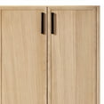 thumbnail image 5 of Ariel Kelly 73 Inch Double Oval Sink Bathroom Vanity With Pure White Quartz Countertop 1.5 Inch Edge In White Oak, 5 of 12