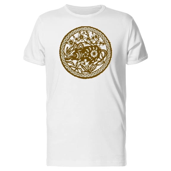 Chinese Art With A Rat Tee Men's -Image by Shutterstock