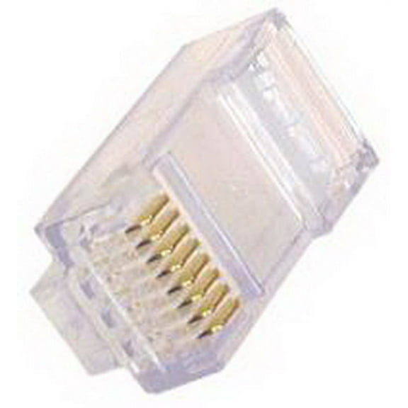 IEC MP08MC6 RJ45 8 Position Modular Plug for Solid or Stranded Wire Rated for Category 6