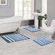 thumbnail image 3 of Alfombras de baño y tapetes de baño Alfombras de baño y tapetes de Inodoro absorbentes de Agua Antideslizantes de Microfibra Suave Lavables a máquina para Ducha, bañera e Inodoro, 40 * 60 cm, Azul, 3 of 5