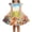 #0055-Multicolor, variant on Pounoo Womens Sundresses Egg Print Flutter Sleeve Loose Fit Lightweight Pullovers Cute Play Style (For Small Wearers) Gift