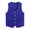 Blue, variant on Women Men Button Vest Volunteer Activity Vest Unisex Waiter Waistcoat Bartender Work Uniform Navy Blue L