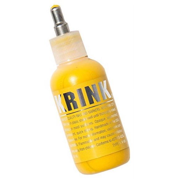 Krink K-66 Steel Tip Paint Marker, Yellow