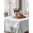 thumbnail image 6 of Green Coastal Table Cloth, Summer Eucalyptus Leaves Beach Ocean Starfish Conch Waterproof Tablecloth for Rectangle Tables, Washable Fabric Table Cover for Restaurant Kitchen Dining Tables 52"x70", 6 of 6