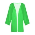 thumbnail image 4 of cfhntfmh Cardigan Femme Manches 3/4 Décontracté Ouvert Automne Cardigan Léger Ample Manteaux Couleur Unie Hauts, 4 of 5