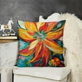 thumbnail image 2 of YINGXI Art Theme Pillow Cover， Reversible Pillow Cases Decorative Cushion Throw Pillowcase for Bed Home Decor、 Living Room Outdoor Pillowcase、 Patio Furniture Pillowcase 24x24in, 2 of 5