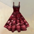 thumbnail image 2 of 2026 Valentine's Day Dresses for Women Spring Summer Sleeveless Cooktail Summer Dresses A-line Red M, 2 of 4