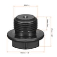 thumbnail image 2 of Unique Bargains Outer Hex Head Pipe Fitting Plug M24x1.5 Male Thread Carbon Steel, 2 of 4