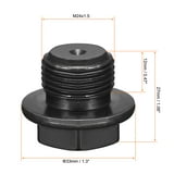 Uxcell Outer Hex Head Pipe Fitting Plug M24x1.5mm - Walmart.com
