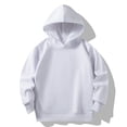 thumbnail image 1 of GigrtiJin Chandails à Capuche pour Tout-Petits Couleur Unie Col Rond Manches Longues Sweat à Capuche Chaud pour Enfants Blouse Décontractée Confortable, 1 of 2