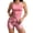 Multicolor BB, variant on 2 Piece Swimsuit for Women Tropical Print Cutout Racerback Tankini Top with Boyshort Tummy Control Bathing Suit Beachwear