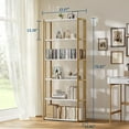 thumbnail image 2 of 6 Tier Bookshelves,Home Office Bookcase Shelf Storage Organizer,71 Inches Open Display Shelving Unit Large Open Bookcase for Bedroom,Living Room and Home Office, 2 of 8