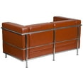 thumbnail image 3 of Flash Furniture HERCULES Regal Series Contemporary Cognac LeatherSoft Loveseat with Encasing Frame, 3 of 3