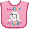 thumbnail image 3 of Inktastic Happy Easter Adorable Bunny Boys or Girls Baby Bib, 3 of 4