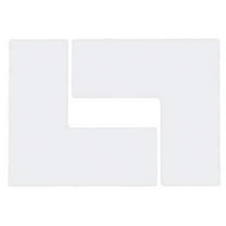 Brady Floor Tape,White,4 inx10 in,L,PK20 104459