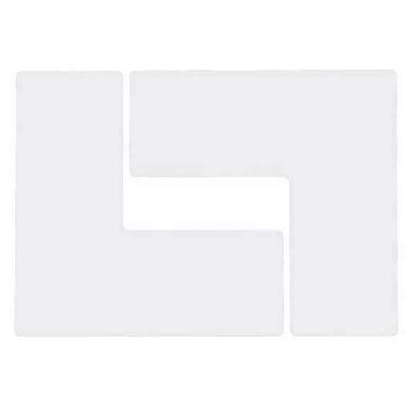 Brady Floor Tape,White,4 inx10 in,L,PK20 104459