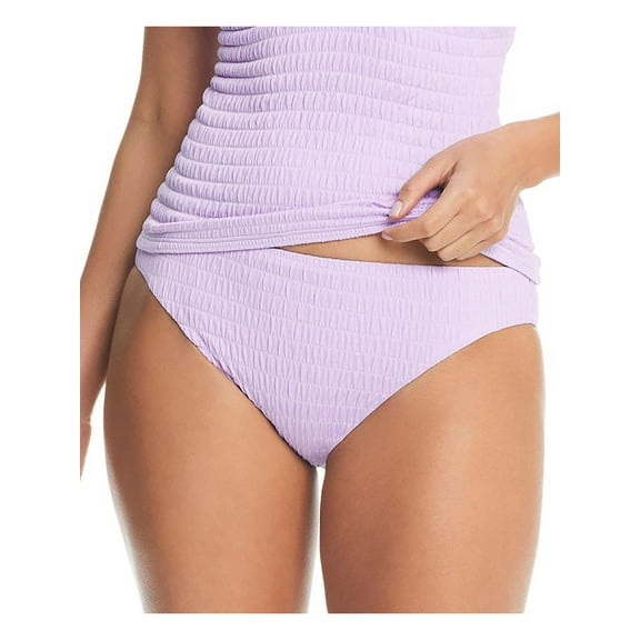 Bar III Womens Smocked Nylon Swim Bottom Separates