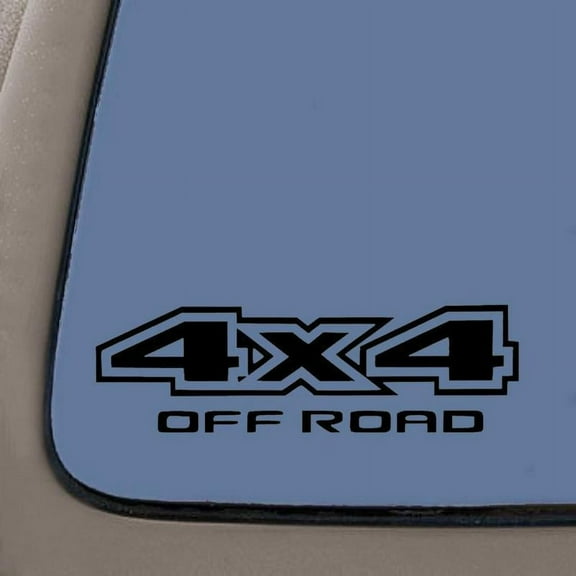 4X4 Offroad Decal | 11-Inches By 3.6-Inches | Black Vinyl Decal | Car Truck Van SUV Laptop Macbook Wall Decals