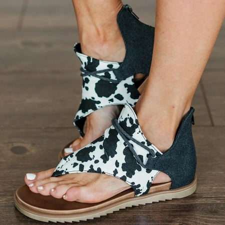 

BRISEZZS Slide Sandals for Women- Open Toe New Style Casual Plus Summer Flat Slide Sandals #634 Black-37
