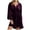 Purple, variant on AOOCHASLIY Clarance Dresses for Women 2022Fashion Women's Winter Velvet Long Sleeve Button Pocket Casual Shirt Coat