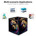 thumbnail image 2 of Bear Foldable Storage Basket with Handle, 10.8"X10.5"X10.6", Large Capacity - Storage Cubes, Storage Baskets, Organizer Bins, 2 of 6