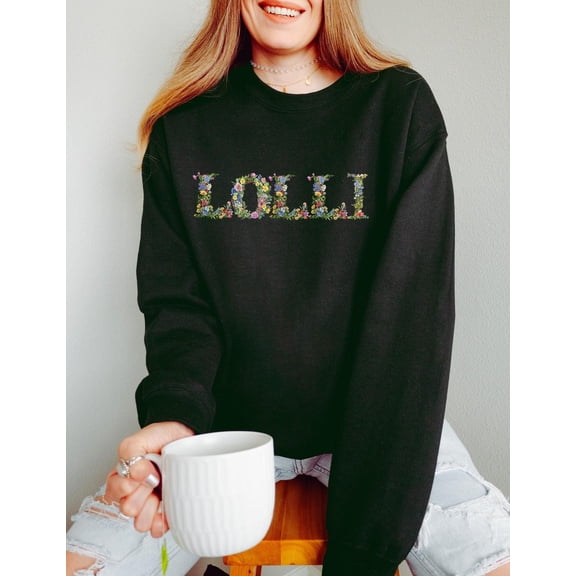 Floral Lolli Sweatshirt, Mother'S Day Gift, Mom, Lolli, Grandma Gift Sweater, Lolli Birthday Gift, Cute Lolli Hoodie TSHIRT All Size S-5XL