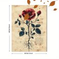 thumbnail image 3 of Qisvanset Framed Canvas Wall Art 12x16 Inch Rooted In Love Floral Minimal Bible Verse Art, 3 of 5
