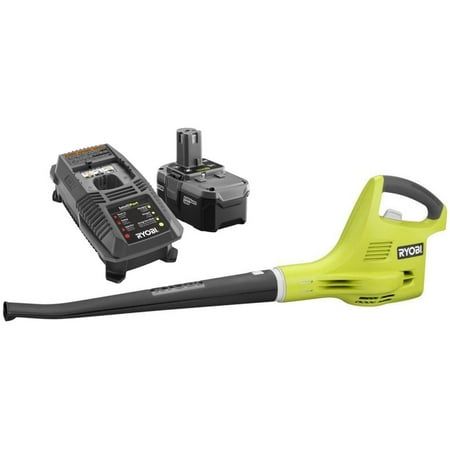 Ryobi P21021 ONE+ 18-Volt Lithium-ion Cordless Blower/Sweeper Kit ZRP21021 Blower P102 Battery P118 Charger Reconditioned