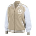 thumbnail image 2 of Women's WEAR by Erin Andrews Tan Philadelphia Eagles Tonal Full-Zip Bomber Jacket, 2 of 5