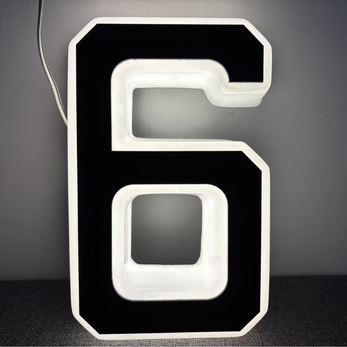 Light Up Waterproof LED Address Numbers Signs for Houses Large Personalized Illuminated Exterior Modern House Numbers Light