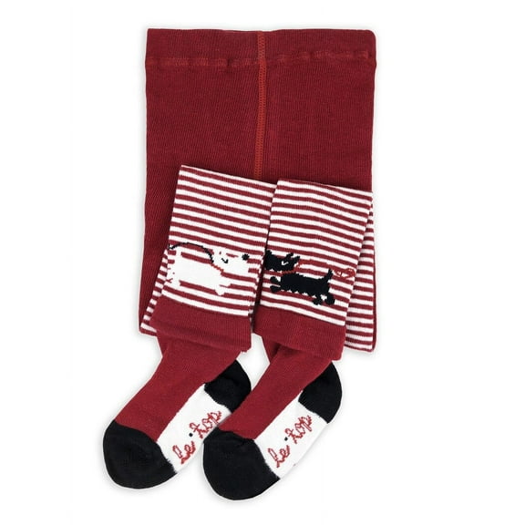 Le Top Toddler Girls Stripe Pattern Dress Costume Tights 1 Pack