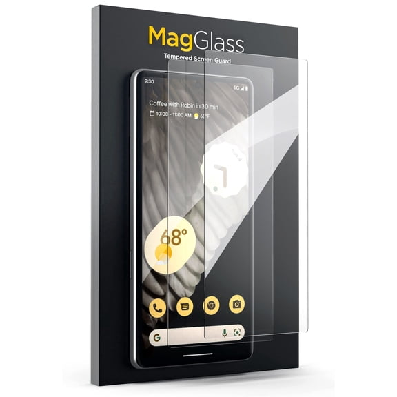 Magglass (2 Pack) Tempered Glass for Google Pixel 7a Screen Protector, UHD Full Coverage Display Guard