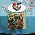 thumbnail image 4 of WYYP Frog Guitar Mushroom Polyester Cloth Napkins Home Decor Party Dinner Decoration Washable Napkins 4 PCS, 4 of 7
