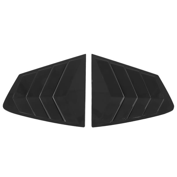 2 piezas/juego de persianas para ventana lateral trasera de coche, repuesto negro brillante para Mazda 3 Axela 4Dr Sedan 2020-2021