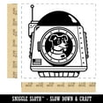 thumbnail image 2 of Astronaut Space Dog in Shuttle Landing Pod Square Rubber Stamp Stamping Scrapbooking Crafting - Medium 1.75in, 2 of 7