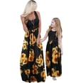 thumbnail image 4 of WIWIQS Verano Lindo Mamá y Yo Boho Rayas Chevron Maxi Vestidos, 4 of 5