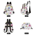 thumbnail image 4 of FORMRS Mini Backpack Purse for Women Travel Daypack Casual Shoulder Bag, Pink Simple Shapes, 4 of 7