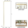 Gold Coat Racks, Metal Coat Racks Freestanding with Crossbar and Heavy