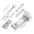 thumbnail image 3 of CRILSTYLEO Hardware Component 1Set for Bifold Closet Door in Silver Color with Minimalist Design, 3 of 5