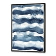 thumbnail image 3 of Designart 'Abstract Blue Classic Waves' Modern Framed Canvas Wall Art Print, 3 of 5